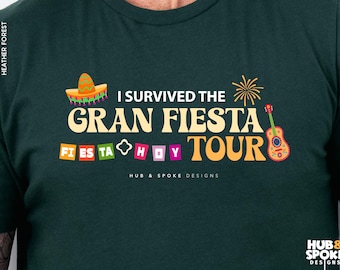 Funny EPCOT Shirt | DIsney Tee | Disneyworld Tshirt | I Survived Gran Fiesta Tour Mexico Shirt |  Disney Adult | Drinking Around the World