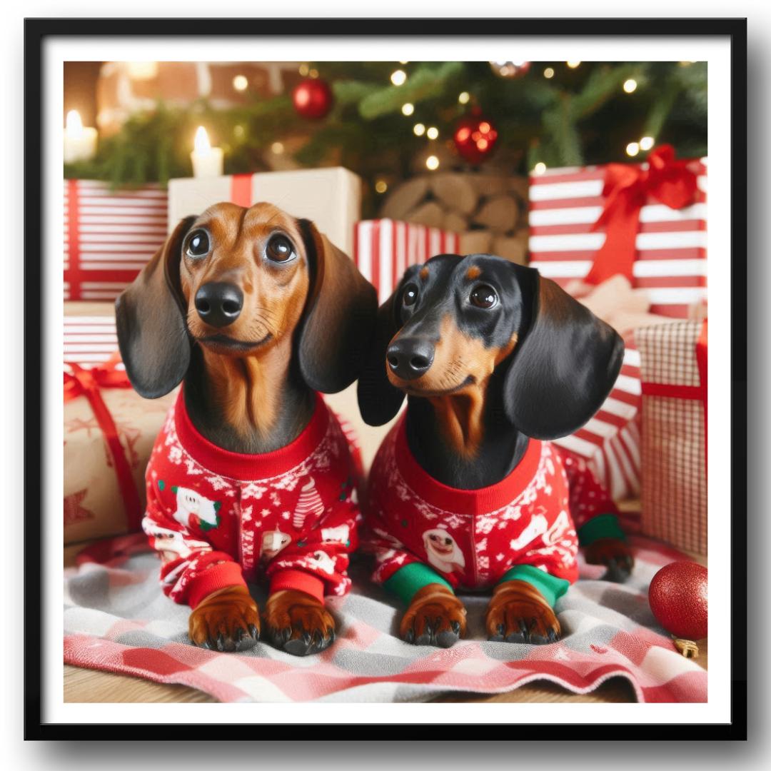 Sausage Dog Christmas Pyjamas Etsy