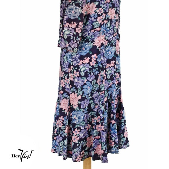 Vintage Karin Stevens Petites Floral Dress - Trum… - image 3