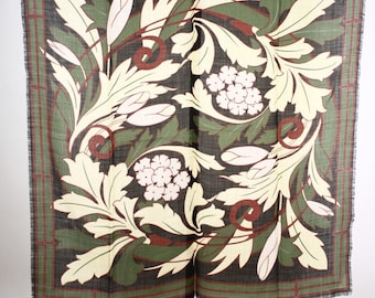 Vintage Metropolitan Museum of Art Scarf 30x30 Arts & Crafts Floral - Hey Viv