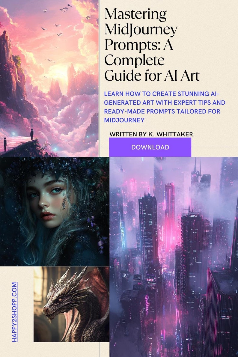 Midjourney Prompts: the Quick Guide to Crafting Stunning AI Art - Etsy