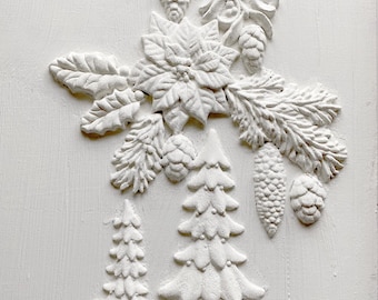Boughs of Holly 6x10 IOD Mould   Pre Order Will ship in mid-October