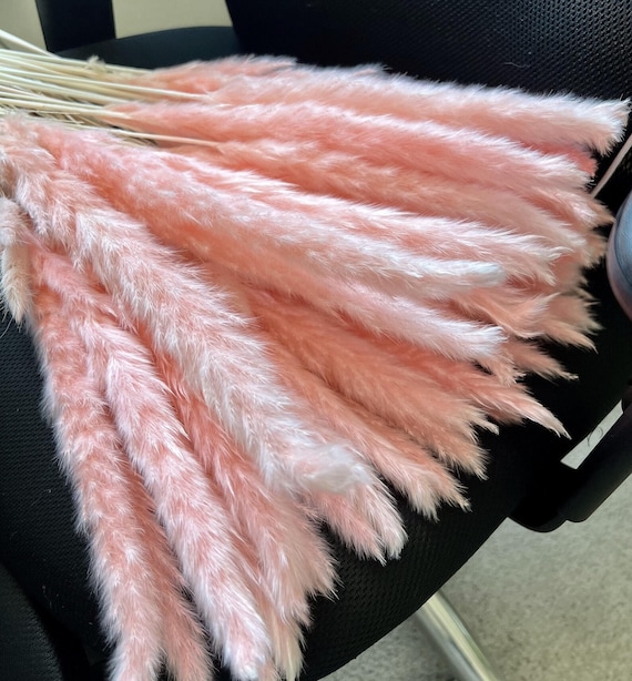 Pink Pampas Grass 24” — Dried Floral Bouquet, Wedding Decor, Baby Shower, Boho Home Decor