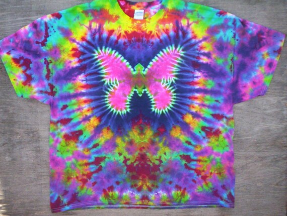 butterfly tie dye shirt