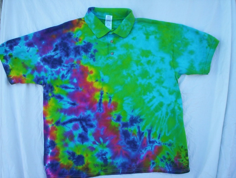 Tie Dye Polo Style Choose Size S 3X Golf Shirt Father Etsy