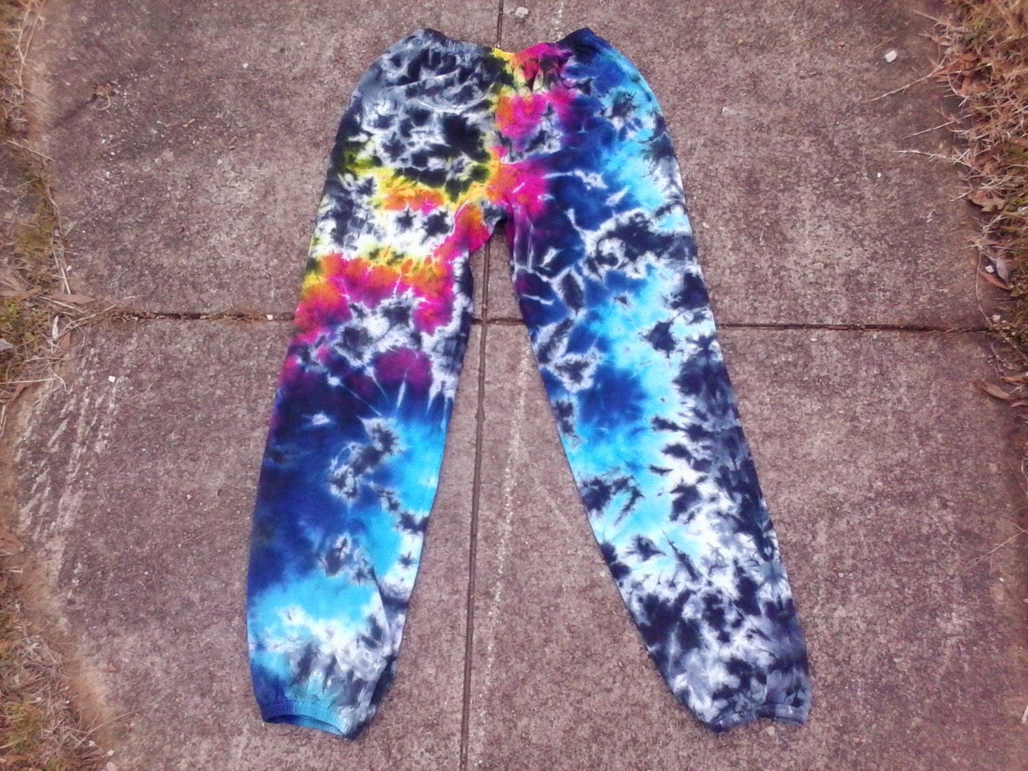 在庫処分・数量限定 【新品】Tie-Dye Pattern Sweat Pants L