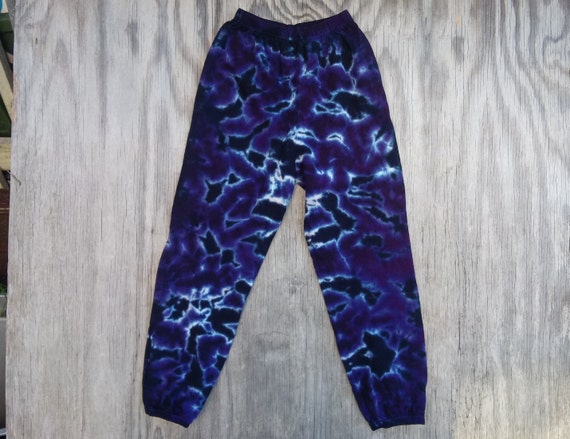Viola Fulmine Tie Dye Pantaloni Taglia S 2X | Etsy Italia