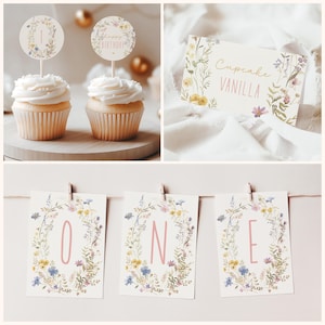 Editable Wildflower Birthday Package Template – Digital Download With ...