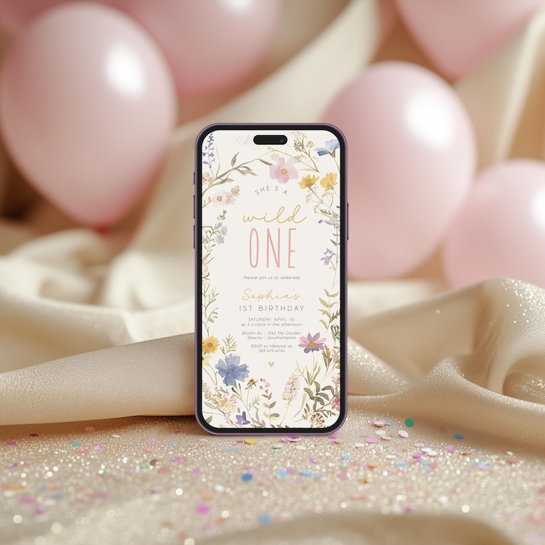 Editable Wildflower Birthday Package Template – Digital Download With ...