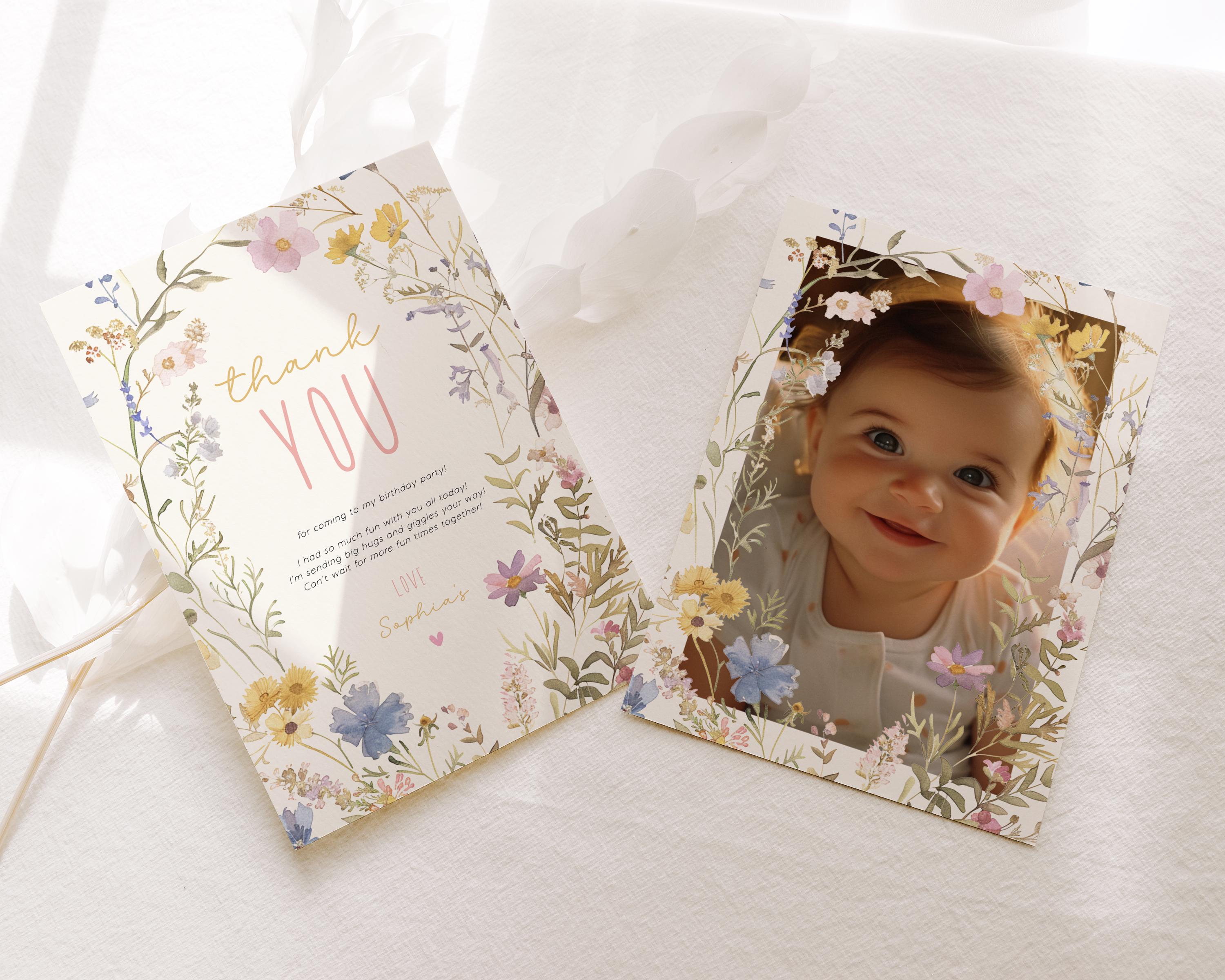 Editable Wildflower Birthday Package Template – Digital Download With ...