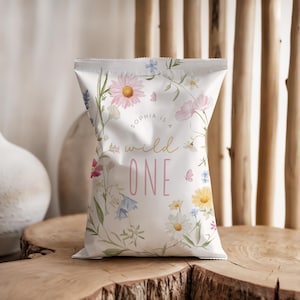 Wildflower 1st Birthday Girl Bundle, Editable Floral Party (Instant Download) image 7