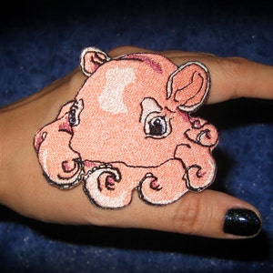 Adorable Dumbo Octopus Iron on Patch Sew on Patch Applique Octopi