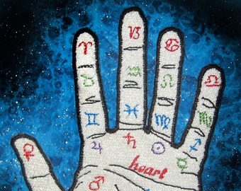 Palmistry Palm Reading Fortune Telling Iron On Patch