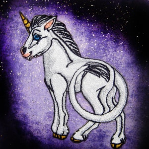 Little Unicorn Foal Iron on Patch