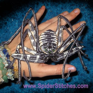 Giant Tanzanian Tailless Whip Scorpion Iron on Patch Amblypygi Damon variegatus image 1