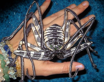 Giant Tanzanian Tailless Whip Scorpion Iron on Patch Amblypygi Damon variegatus
