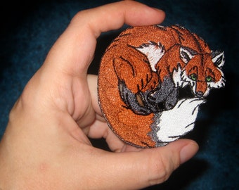 Cute Sly Natural Red Fox Vulpes vulpes Iron on Patch