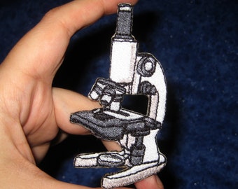 Science Compound Microscope Iron on Patch scientist Lab