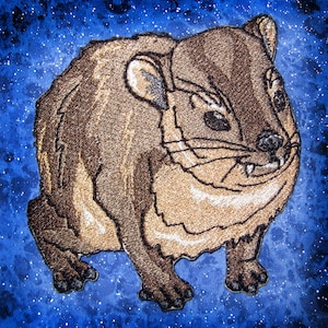 Cute  Rock Hyrax Iron on patch