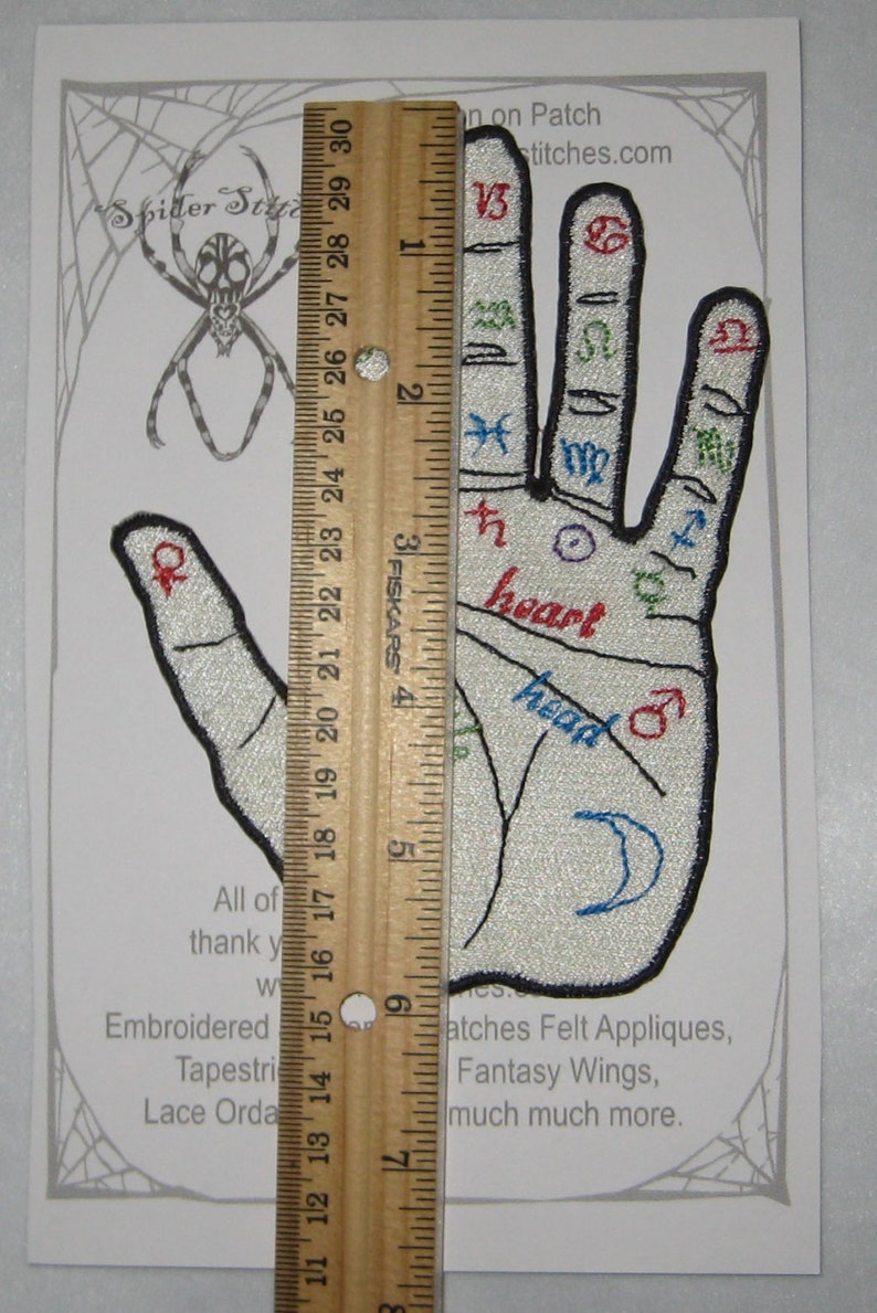 Palmistry Palm Reading Fortune Telling Iron On Patch