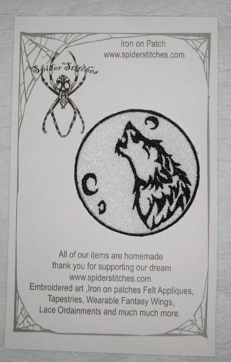 Howling Wolf Moon Patch Iron on Patch - Etsy