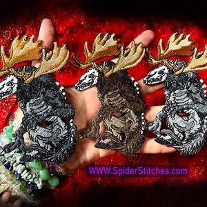 Legendary Wendigo Skinwalker Cryptid Monster folklore Iron on Patch pick a color