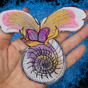 Sea Butterfly Sea Snail Iron on patch