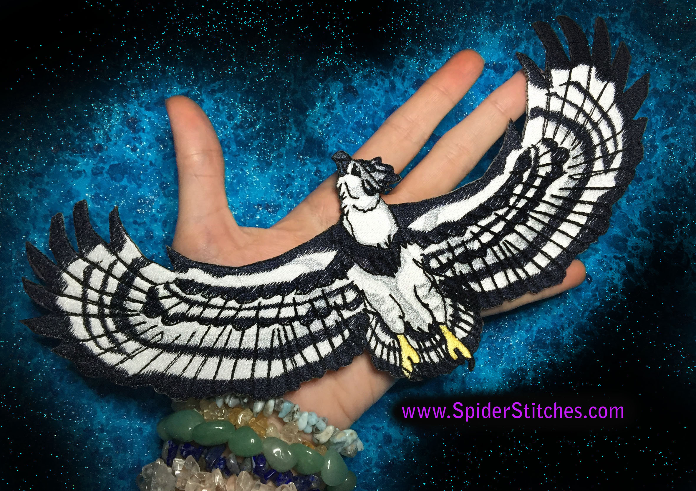 American Harpy Eagle Vulture Bird Iron on Patch Harpia Harpyja