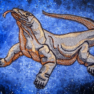 Komodo dragon Varanus komodoensis Iron On Patch