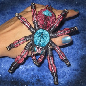 Martinique pink toe tree Spider Tarantula Caribena Avicularia Versicolor  Spider  Iron on Patch