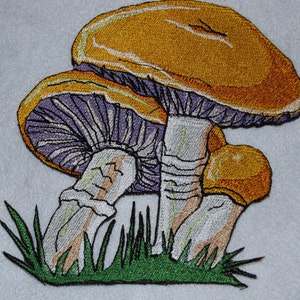 Lovely Boletus edulis Mushroom penny bun porcino cep Iron on Patch image 2