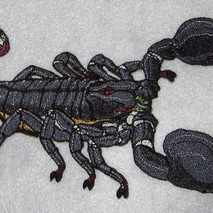 Emperor Scorpion  &quot;Pandinus imperator&quot; Steam Punk  Iron on Patch