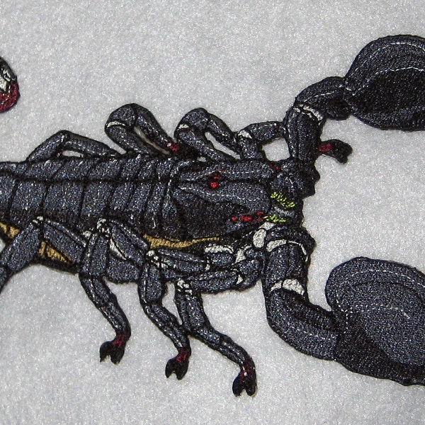 Emperor Scorpion  "Pandinus imperator" Steam Punk  Iron on Patch