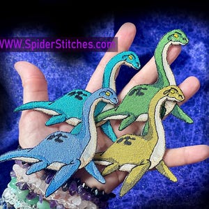Legendary Nessie Loch Ness Monster Cryptid Monster folklore Iron on Patch pick a color