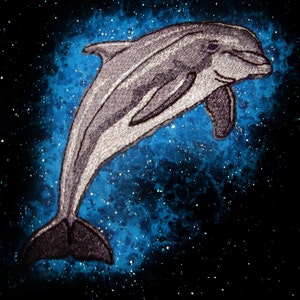Bottlenose Dolphin Iron on patch