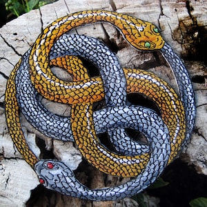 Huge Neverending Story Auryn snake knot Iron on Patch