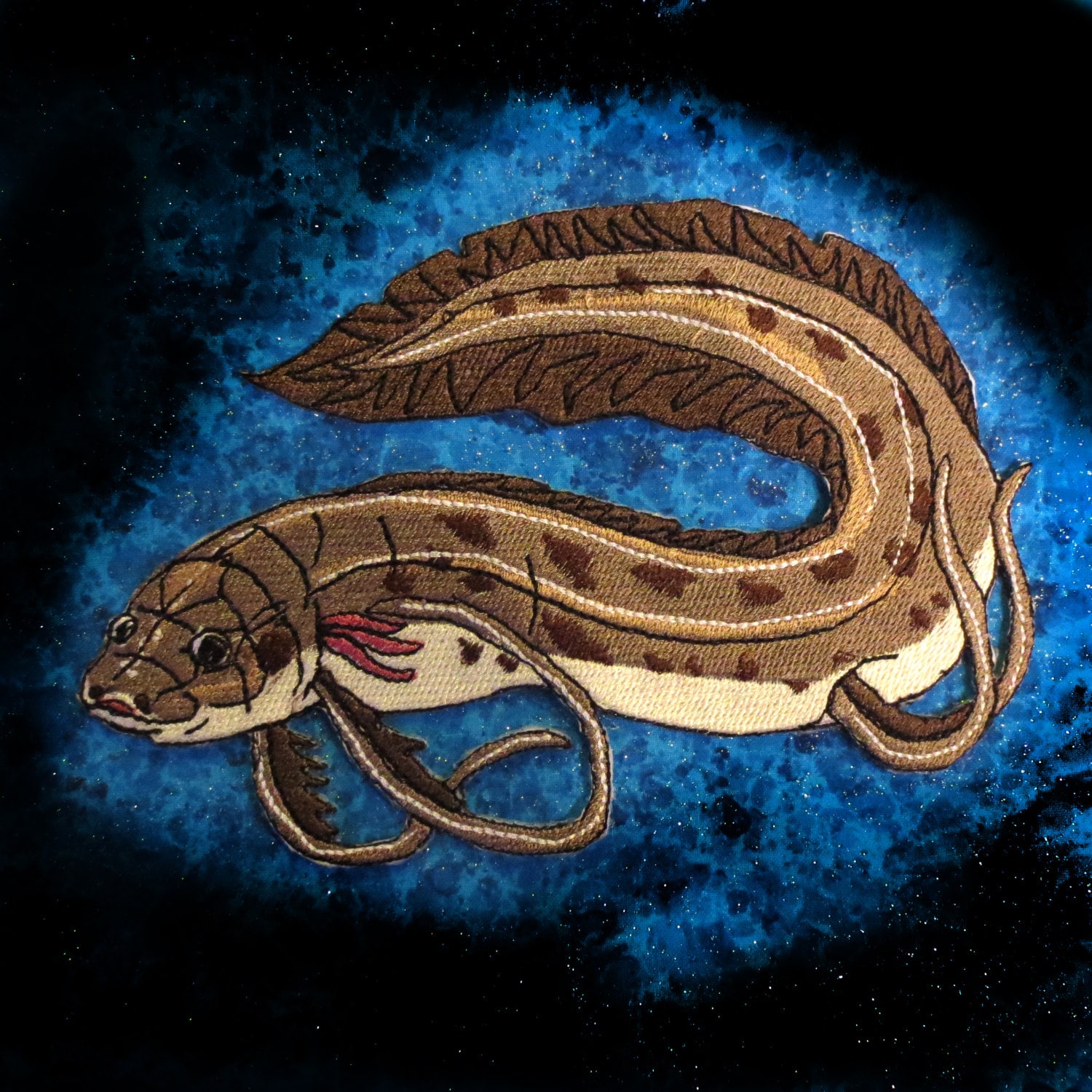 West African Lungfish Iron on Patch ready to ship Etsy