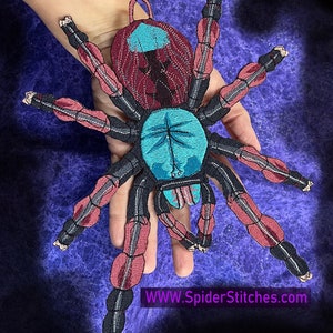 Huge Martinique pink toe tree Spider Tarantula Caribena Avicularia Versicolor  Spider  Iron on Patch