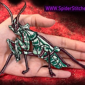 Giant Devil's Flower Mantis Iron on Patch Insecten patch Idolomantis diabolica