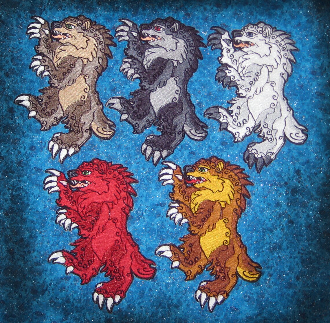 HUGE Rampant Bear Heraldic Heraldry Iron on Patch Many Color Choices - Etsy