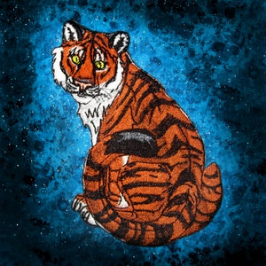 Fantastico ferro da tigre sulla patch