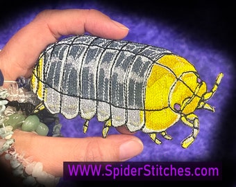 Patito de goma Isopod Pill Bug Rolly Polly roly polies doodle bug Hierro en parche
