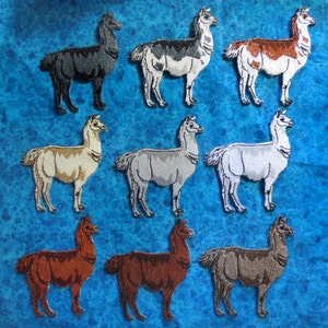 Epic Black Llama Lama glama Iron on Patch image 2