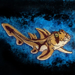 Epic Port Jackson Shark  Iron on Patch ready to ship