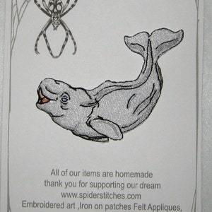 Beluga Whale Iron on Patch - Etsy