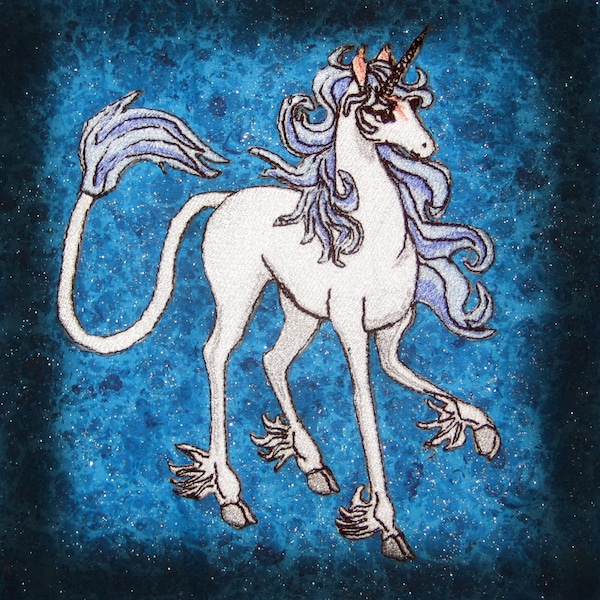 Laatste Unicorn Iron op Patch Blue Main