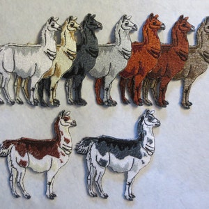 Epic Black Llama Lama glama Iron on Patch image 3