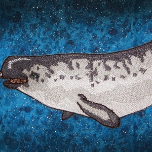 Epic Narwhal NarWhale Unicorn Whale &quot; Monodon monoceros&quot;  Iron on Patch ready to ship