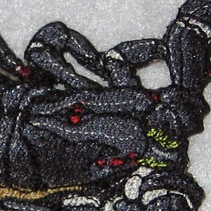 Emperor Scorpion Pandinus imperator Steam Punk Iron on Patch image 2