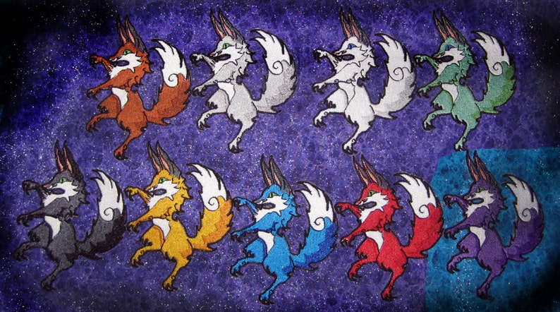 Fox Rampant Fox Pair Medieval Renascence Crest Heraldic Heraldry Iron on | Etsy
